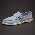 Mocassim Off White de Camurça Masculino Milanio