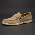 Mocassim Off White de Camurça Masculino Milanio