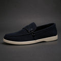 Mocassim Off White de Camurça Masculino Milanio