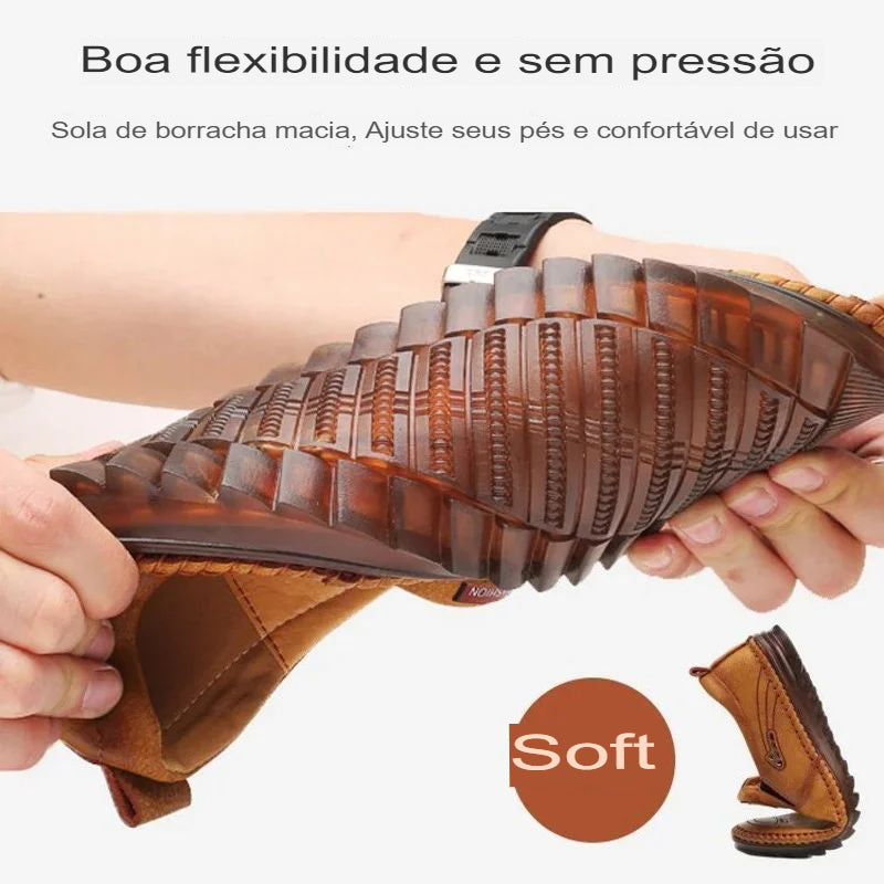 Mocassim em Couro Masculino Barkley