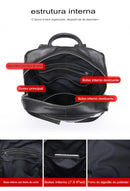 Mochila Masculina de Couro Genuíno Goods