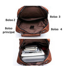 Mochila Masculina de Couro Padrão Italiano