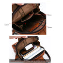 Bolsa Transversal Masculina em Couro Italiano