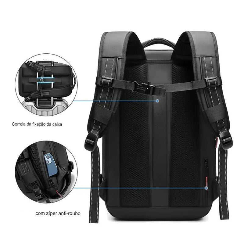 Mochila de Viagem Multifuncional  com Compressão a Vácuo Urbanus
