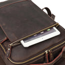 Mochila Executiva de Couro Legítimo Impermeável Múltiplas Funções