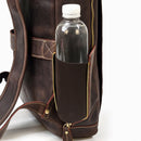 Mochila Executiva de Couro Legítimo Impermeável Múltiplas Funções