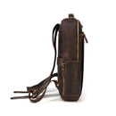 Mochila Executiva de Couro Legítimo Impermeável Múltiplas Funções