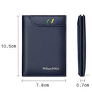 Carteira Slim de Couro Masculina William Polo Maximus