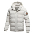 Jaqueta Puffer Masculina com Capuz Removível Rusty