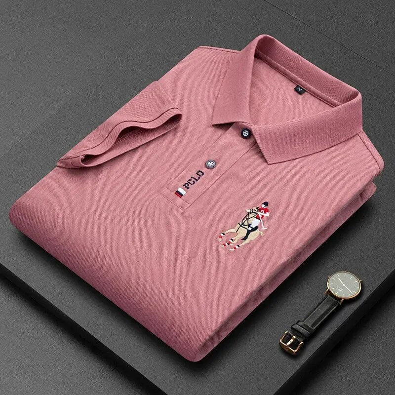 Camisa Polo Masculina Veneza rosa