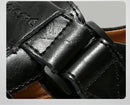 Sandálias de couro masculinas antiderrapantes sapatos planos sandálias de caminhada praia sandália romana moda macia tênis masculinos verão ao ar livre