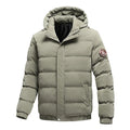 Jaqueta Puffer Masculina com Capuz Removível Rusty