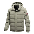 Jaqueta Puffer Masculina com Capuz Removível Rusty