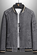 Jaqueta jeans grossa de lã masculina, casacos quentes, jeans de motociclista, outwear clássico solto, roupas de vaqueiro, moda, inverno, 2023