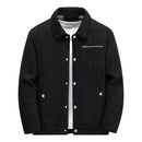 Jaqueta de veludo single breasted masculina, corta-vento térmico, parka quente, jaquetas de lã, casacos grossos, outwear masculino, moda, inverno