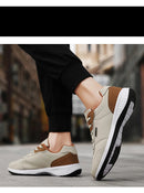 Nova moda masculina sapatos cor sólida sola macia sapatos casuais masculinos respirável sola de renda luz sapatos esportivos masculinos 2024 tênis