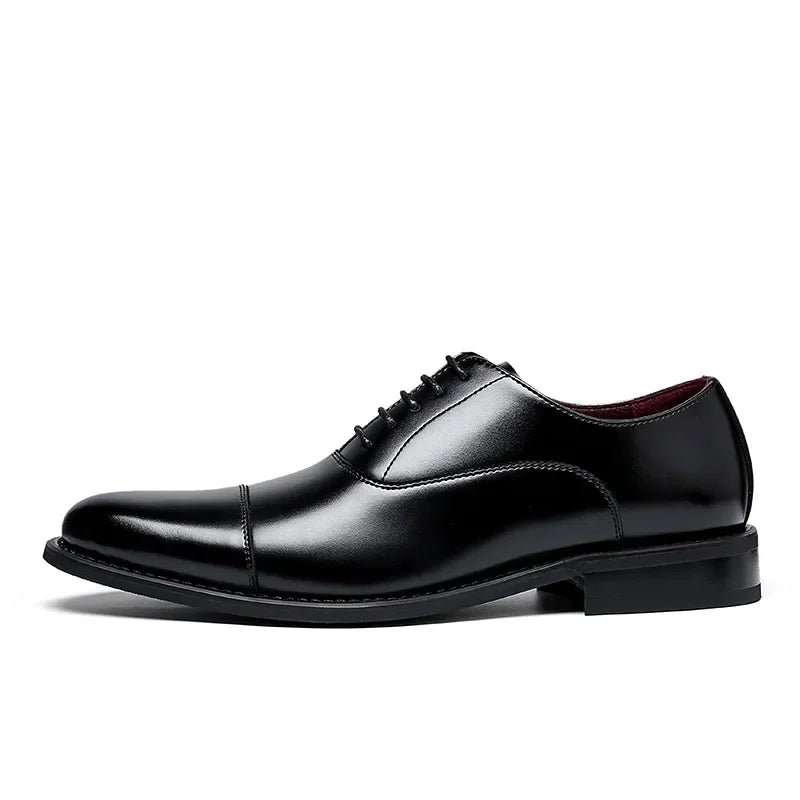 Sapato Masculino de Couro Rubber  preto