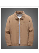 Jaqueta de veludo single breasted masculina, corta-vento térmico, parka quente, jaquetas de lã, casacos grossos, outwear masculino, moda, inverno