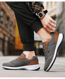 Nova moda masculina sapatos cor sólida sola macia sapatos casuais masculinos respirável sola de renda luz sapatos esportivos masculinos 2024 tênis