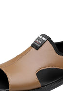 Sandálias de couro confortáveis masculinas, chinelos de praia casuais, sandálias antiderrapantes ao ar livre, estilista, verão, 2024, 2023