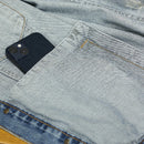 Jaqueta jeans azul de alta qualidade masculina, moda de trabalho com múltiplos bolsos, retrô, nova