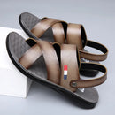 Sandália de Couro Masculina marrom