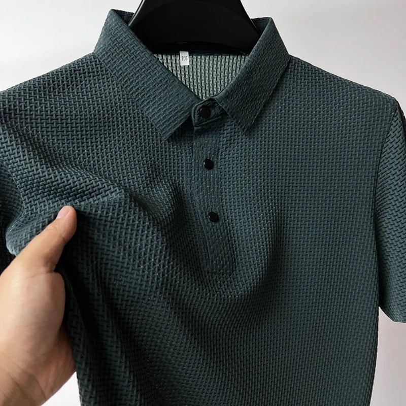 Camisa Polo Masculina Respirável Tech  verde