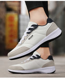 Nova moda masculina sapatos cor sólida sola macia sapatos casuais masculinos respirável sola de renda luz sapatos esportivos masculinos 2024 tênis