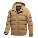 Jaqueta Puffer Masculina com Capuz Removível Rusty