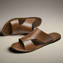 Sandália Masculina Casual em Couro Karlin