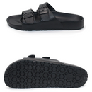 Sandália Masculina Estilo Birken com Fivela Dupla Ajustável - Black