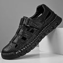 Sandália Masculina em Couro Gladiador