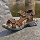 Sandália Masculina em Couro Vintage Beach Lux