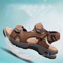 Sandália Masculina em Couro Vintage Beach Lux