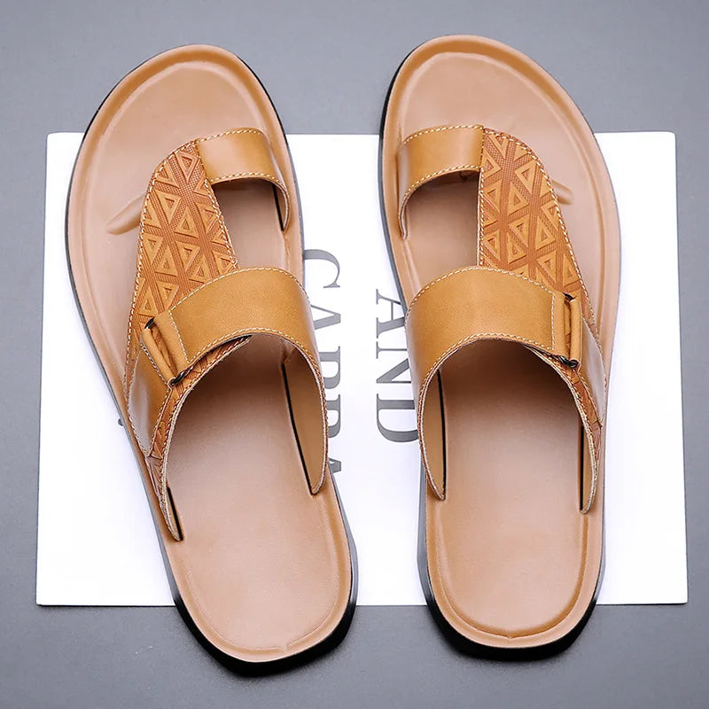 Sandália de Couro Masculina Anatômica Ibiza