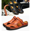 Sandália Masculina em Couro Legítimo Husty