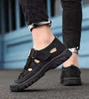 Sandália Masculina Esportiva em Couro Melly