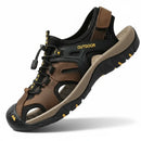 Sandália Masculina em Couro Gladiador Antiderrapante