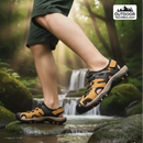 Sandália Masculina em Couro Gladiador Antiderrapante