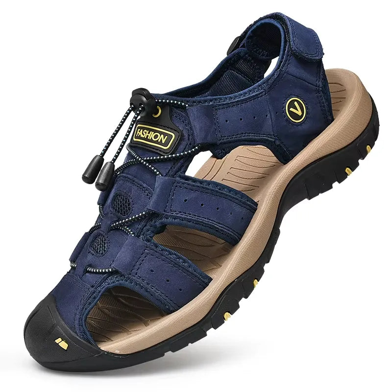 Sandália Masculina de Couro Nobre - V200