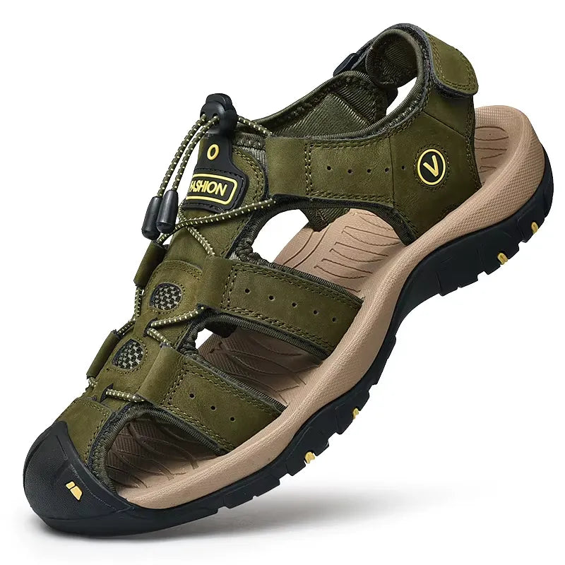 Sandália Masculina de Couro Nobre - V200