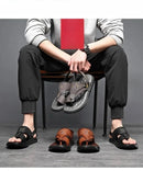 Sandália Masculina de Couro Romany