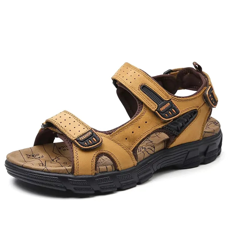 Sandália Masculina em Couro Forever