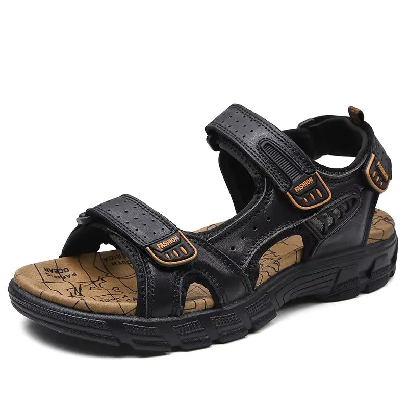 Sandália Masculina em Couro Forever