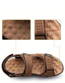 Sandália Masculina em Couro Vintage Beach Lux