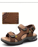 Sandália Masculina em Couro Vintage Beach Lux