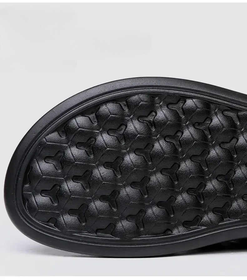 Sandália de Couro Masculina Luxuosa Summer