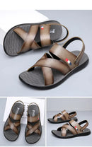Sandália de Couro Masculina Luxuosa Summer
