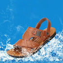 Sandália de Couro Masculina Ortopédica Island