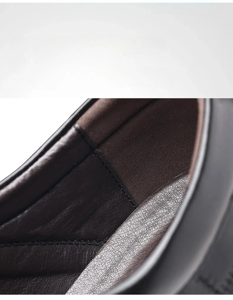 Sapato Casual Masculino Em Couro Fashion